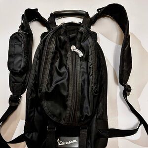 Vespa Black convertible backpack Unisex